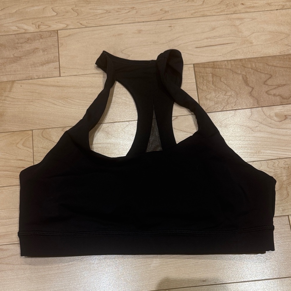 lululemon athletica Black Racerback Sports Bra